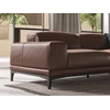 Armleuning Sfeerfoto Hoeksalon Borghese 2826 unit 018 481 leder bruin Natuzzi Italia