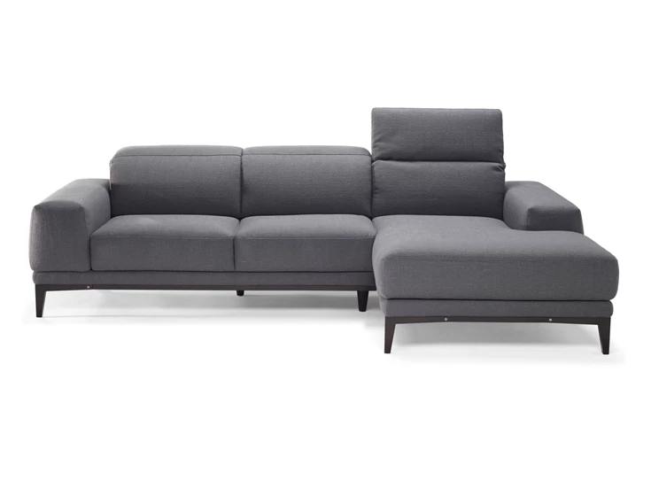 Hoofdsteun recht Salon Borghese 2826 met longchair stof donkergrijs Natuzzi Italia