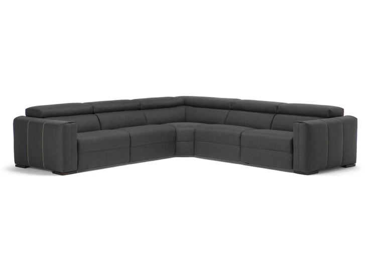 Hoekzetel Balance 3030 stof donkergrijs Natuzzi Italia