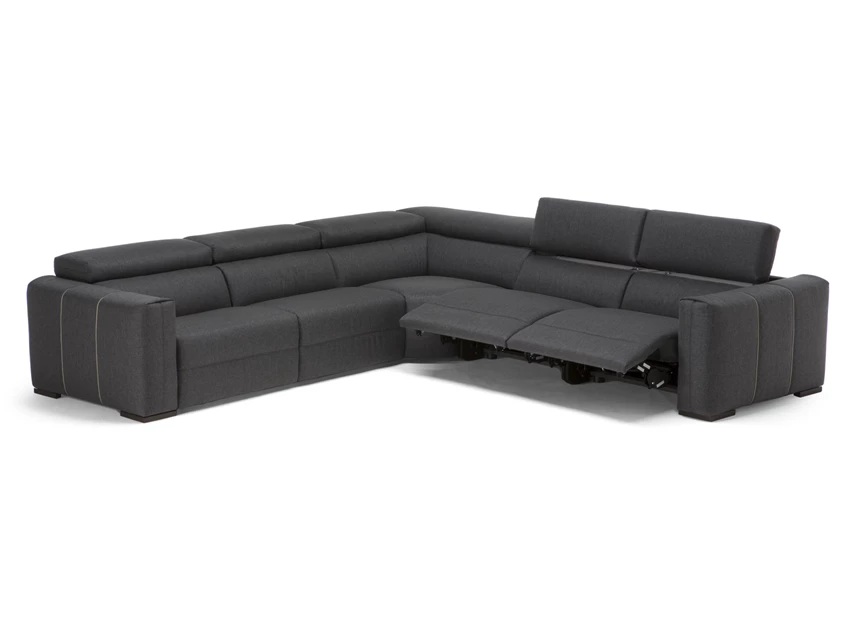 Elektrische relaxen Hoekzetel Balance 3030 stof donkergrijs Natuzzi Italia