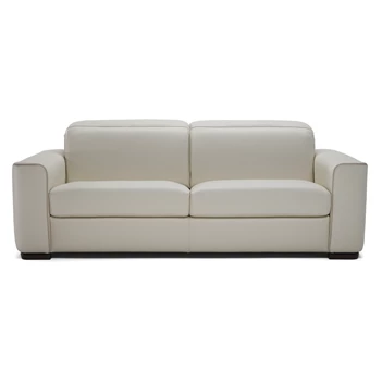 Front Canapé sofa 3-zit Diesis 2828 leder beige Natuzzi Italia