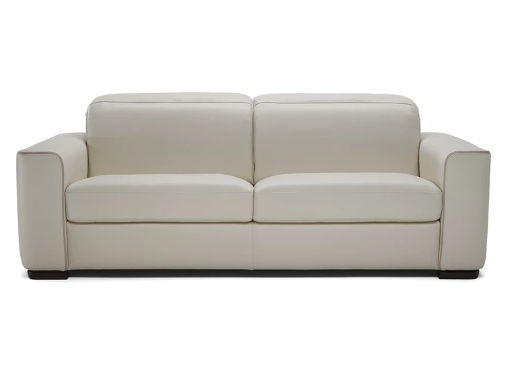 Front Canapé sofa 3-zit Diesis 2828 leder beige Natuzzi Italia
