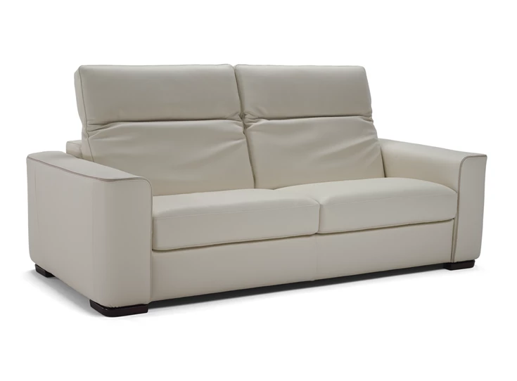 Hoofdsteunen verstelbaar Canapé sofa 3-zit Diesis 2828 leder beige Natuzzi Italia