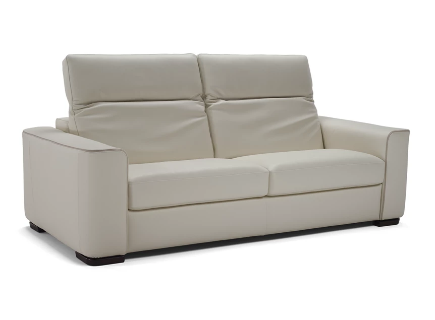 Hoofdsteunen verstelbaar Canapé sofa 3-zit Diesis 2828 leder beige Natuzzi Italia