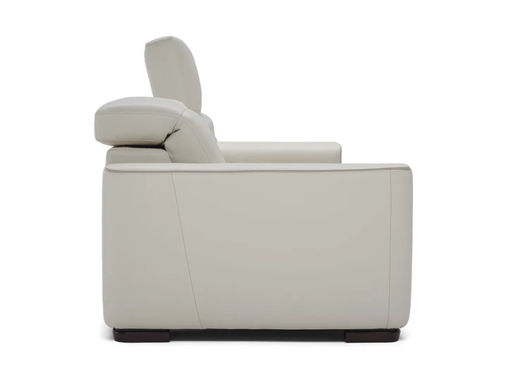 Zijkant Canapé sofa 3-zit Diesis 2828 leder beige Natuzzi Italia
