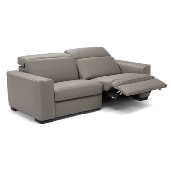 Salon canapé 3-zit Diesis elektrische relax leder taupe Natuzzi Italia