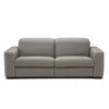Front Salon canapé 3-zit Diesis elektrische relax leder taupe Natuzzi Italia