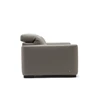 Zijkant Salon canapé 3-zit Diesis elektrische relax leder taupe Natuzzi Italia