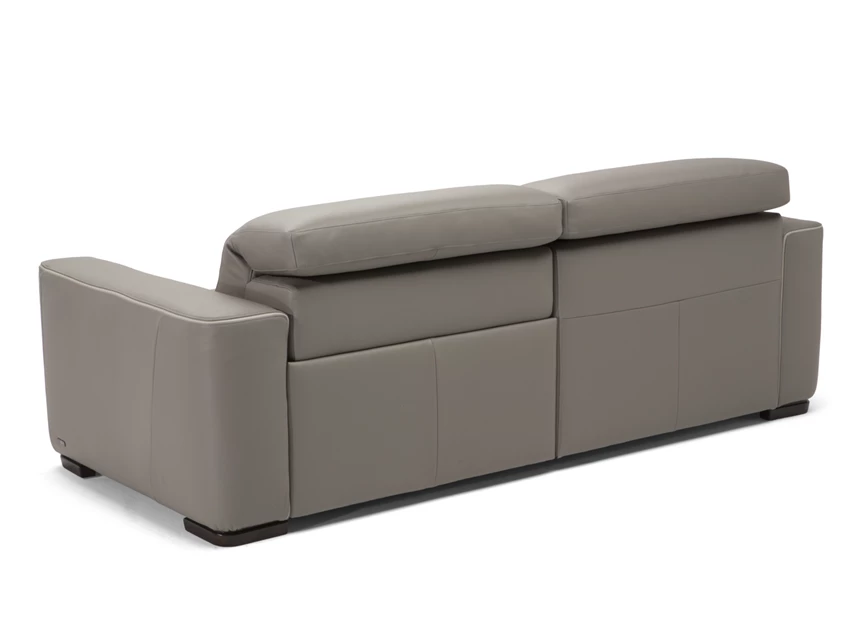 Achterkant Salon canapé 3-zit Diesis elektrische relax leder taupe Natuzzi Italia