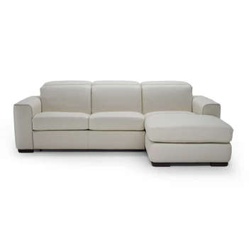 Zetelbed Diesis 2828 met longchair leder beige Natuzzi Italia