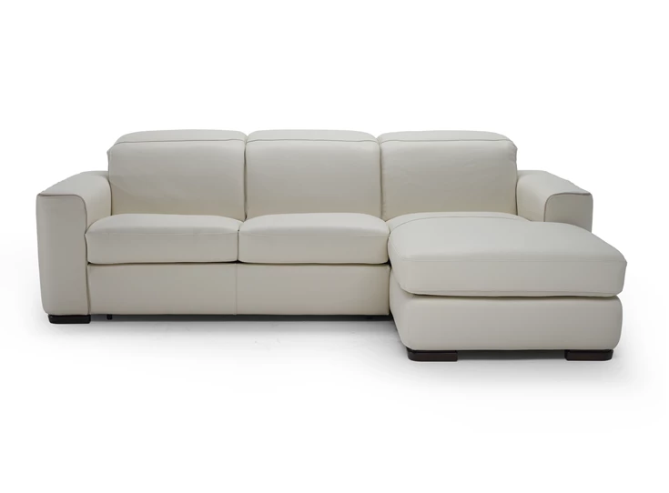 Zetelbed Diesis 2828 met longchair leder beige Natuzzi Italia