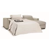Matras open Zetelbed Diesis 2828 met longchair leder beige Natuzzi Italia