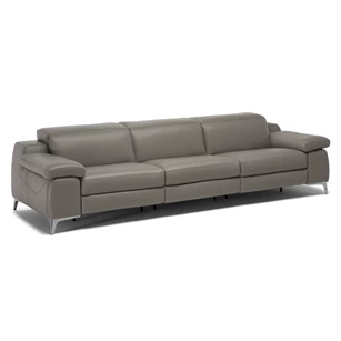 Salon canapé grote 3-zit Duca 2959 leder taupe Natuzzi Italia