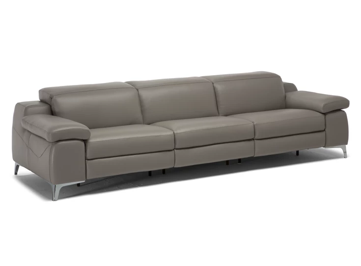 Salon canapé grote 3-zit Duca 2959 leder taupe Natuzzi Italia