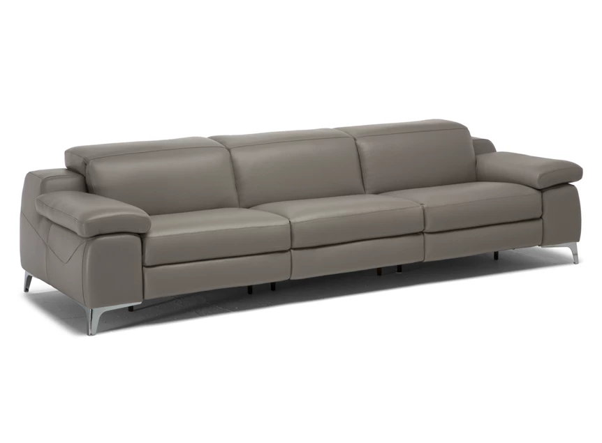 Salon canapé grote 3-zit Duca 2959 leder taupe Natuzzi Italia
