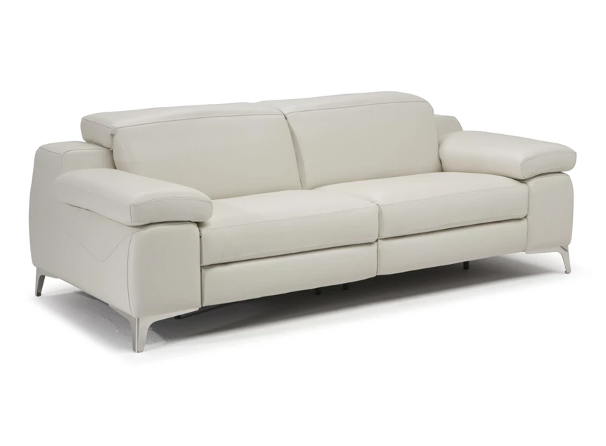 Zijkant Salon canapé 3-zit Duca 2959 leder beige Natuzzi Italia