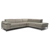 Hoekzetel Duca 2959 leder taupe Natuzzi Italia