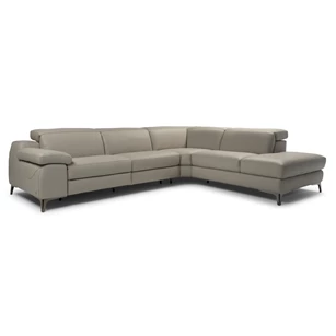 Hoekzetel Duca 2959 leder taupe Natuzzi Italia