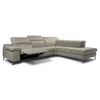 Open Hoekzetel Duca 2959 leder taupe Natuzzi Italia