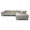 Front Hoekzetel Duca 2959 leder taupe Natuzzi Italia