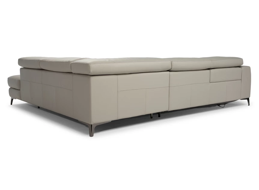 Achterkant Hoekzetel Duca 2959 leder taupe Natuzzi Italia