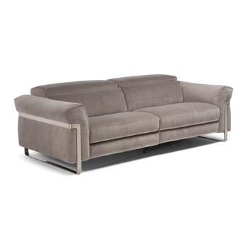 Canapé 3-zit Fidelio 2907 stof taupe Natuzzi Italia