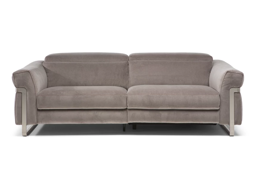 Front Canapé 3-zit Fidelio 2907 stof taupe Natuzzi Italia