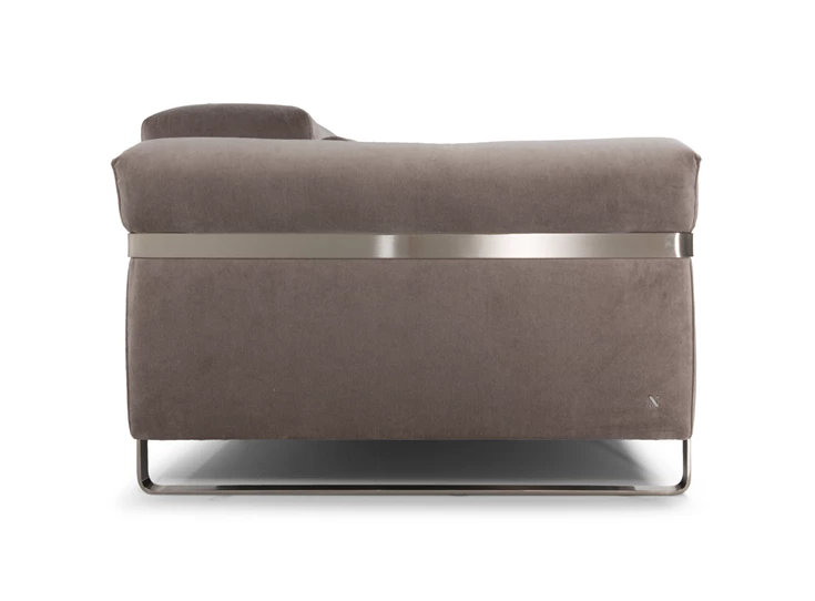 Zijkant Canapé 3-zit Fidelio 2907 stof taupe Natuzzi Italia