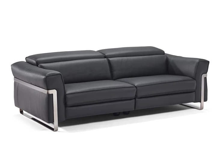 Canapé 3-zit Fidelio 2907 leder zwart Natuzzi Italia