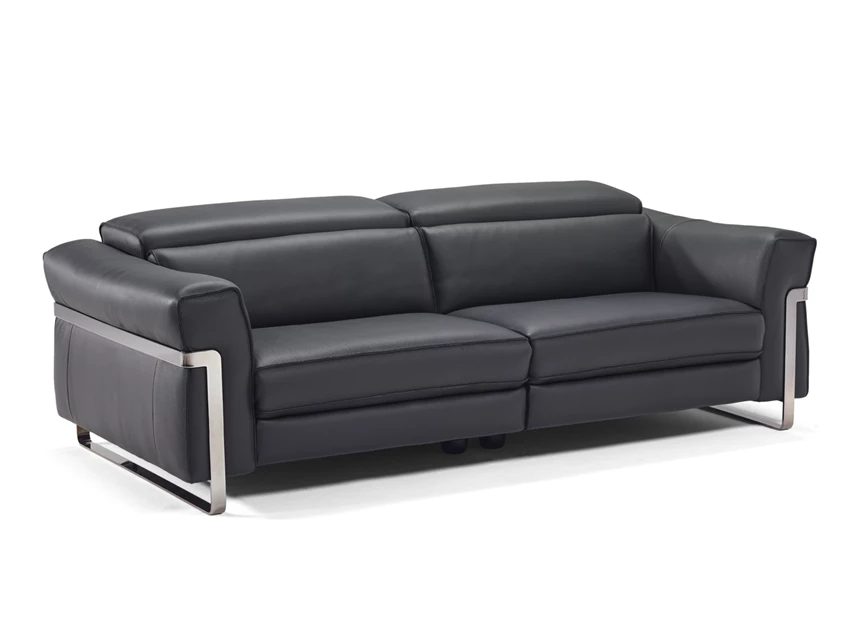 Canapé 3-zit Fidelio 2907 leder zwart Natuzzi Italia