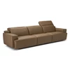 Hoofdsteun recht Canapé grote 3-zit Iago 2954 leder camel Natuzzi Italia