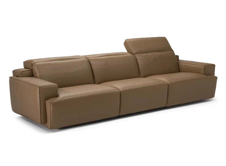 Hoofdsteun recht Canapé grote 3-zit Iago 2954 leder camel Natuzzi Italia