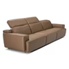 Zijkant Canapé grote 3-zit Iago 2954 leder camel Natuzzi Italia
