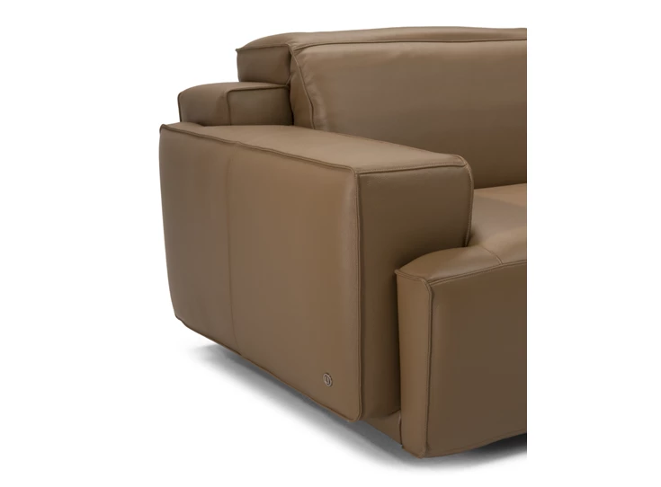 Detail Canapé grote 3-zit Iago 2954 leder camel Natuzzi Italia