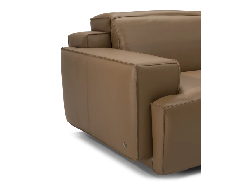 Detail Canapé grote 3-zit Iago 2954 leder camel Natuzzi Italia