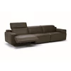 Relax open Grote canapé 3-zit Iago 2954 leder antraciet Natuzzi Italia