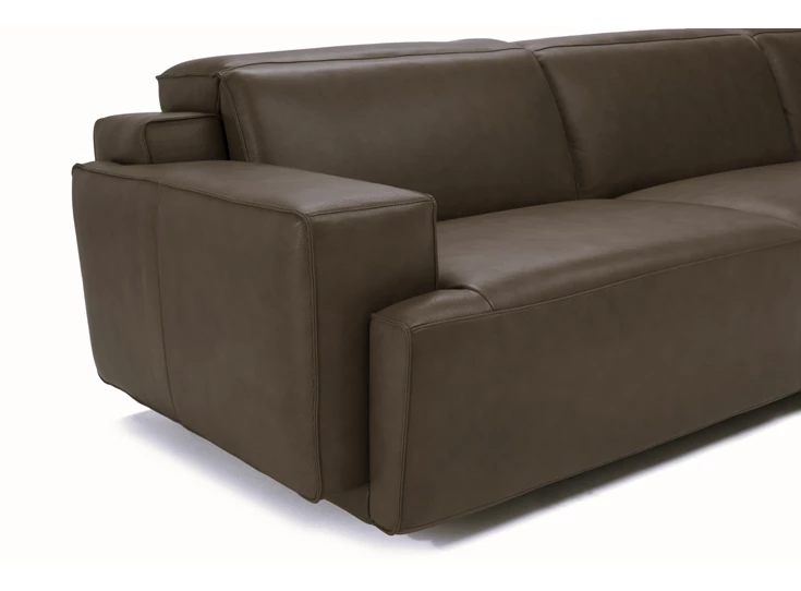 Detail Grote canapé 3-zit Iago 2954 leder antraciet Natuzzi Italia