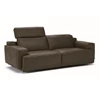 Verstelbare hoofdsteunen Canapé sofa 3-zit Iago 2954 leder antraciet Natuzzi Italia