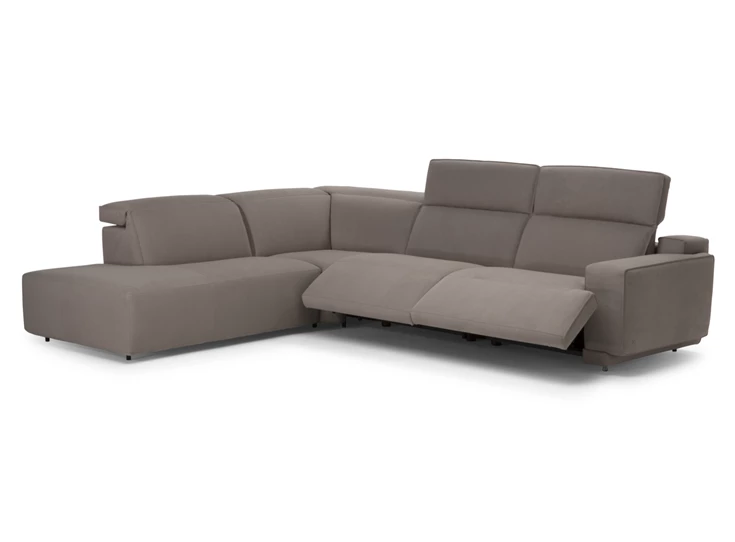 Elektrische relaxen Hoeksalon Iago 2954 stof grijs Natuzzi Italia