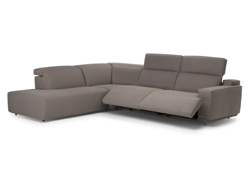 Elektrische relaxen Hoeksalon Iago 2954 stof grijs Natuzzi Italia
