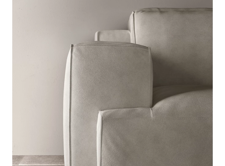 Armleuning Hoeksalon Iago 2954 stof grijs Natuzzi Italia