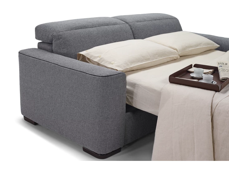 Detail Slaapbank zetelbed Diesis 2828 stof grijs Natuzzi Italia