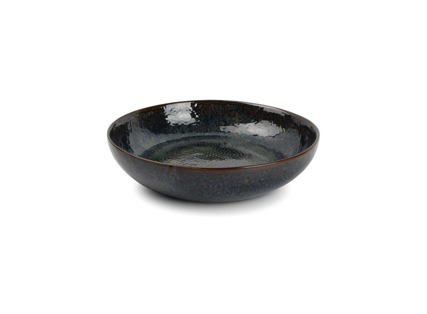 840165 Diep bord 21,5xH5cm saffier Mielo