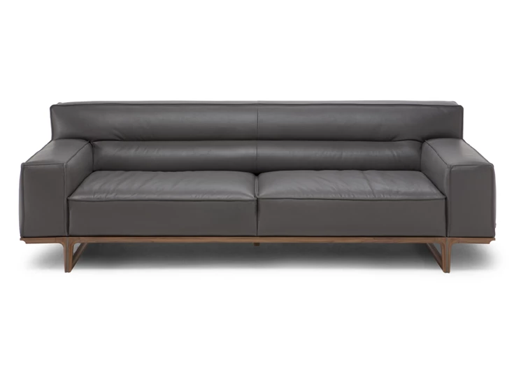 Sofa canapé Kendo 3032 leder grijs Natuzzi Italia