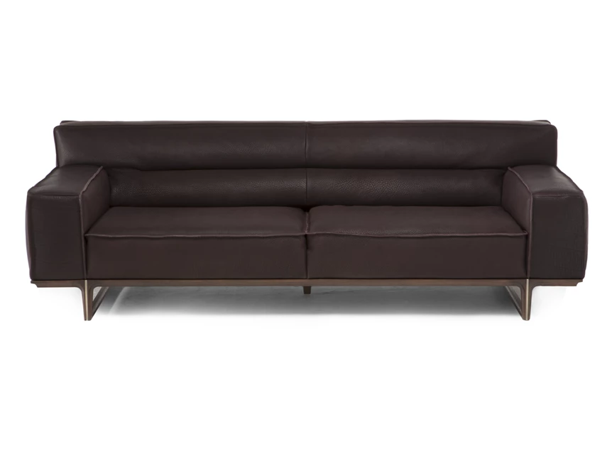 Sofa canapé Kendo 3032 leder donkerbruin Natuzzi Italia