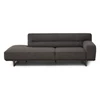 Front Canapé ottoman Kendo 3032 stof donkergrijs Natuzzi Italia