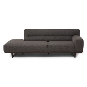 Front Canapé ottoman Kendo 3032 stof donkergrijs Natuzzi Italia