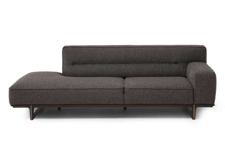 Front Canapé ottoman Kendo 3032 stof donkergrijs Natuzzi Italia