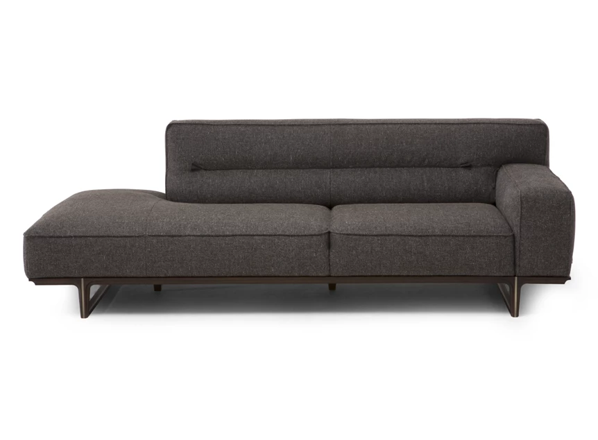 Front Canapé ottoman Kendo 3032 stof donkergrijs Natuzzi Italia