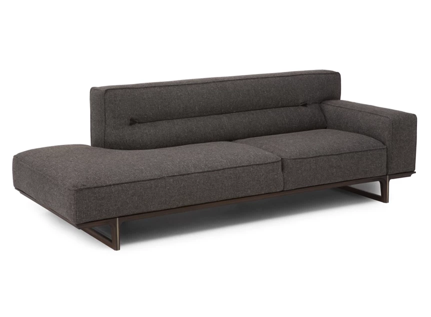 Canapé ottoman Kendo 3032 stof donkergrijs Natuzzi Italia